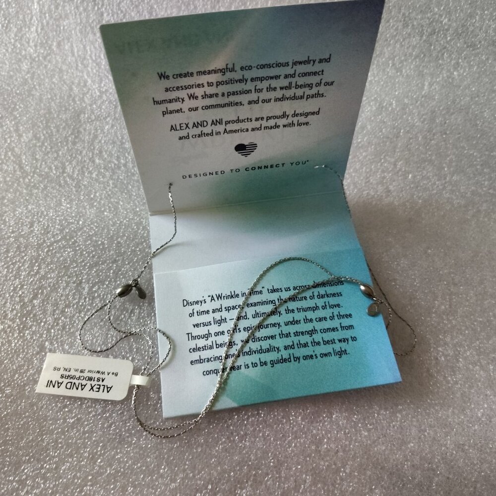 New Disney Alex and Ani Be a Warrior Expandable Necklace  569 - Picture 4 of 8